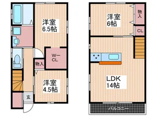 広島県広島市東区牛田東2【一戸建】の間取り