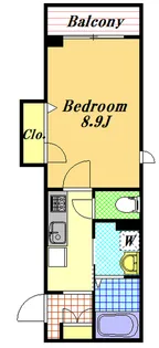フォレナ北栄【3階】の間取り