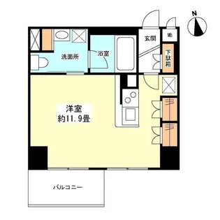東京都新宿区新宿1【マンション】の間取り
