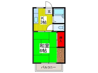 グリーンハイツ欅【2階】の間取り
