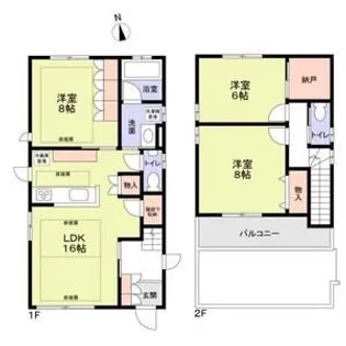 東京都目黒区鷹番1【一戸建】の間取り