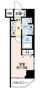 東京都江東区福住1【マンション】の間取り