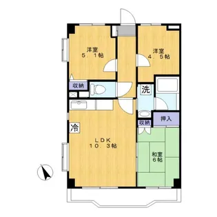 リエル鷺沼【4階】の間取り