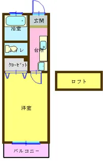 サンレジデンス清水【1階】の間取り