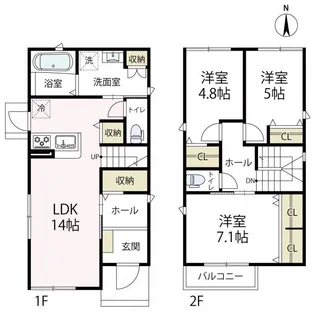 神奈川県川崎市宮前区菅生3【一戸建】の間取り