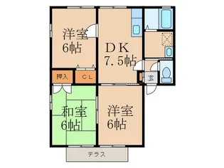 光和荘【2階】の間取り