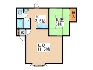 HT八軒【2階】の間取り