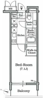 レジディア文京本駒込【4階】の間取り