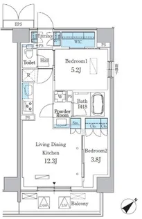 パークアクシス品川南大井パークフロント【2階】の間取り