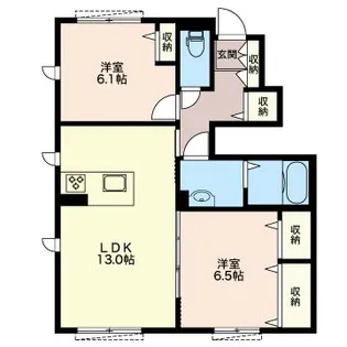 ビューテラス【1階】の間取り