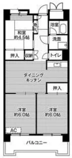ビレッジハウス品川八潮タワー1号棟【9階】の間取り