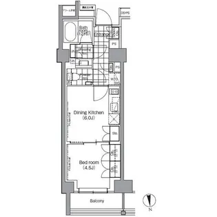 パークハビオ門前仲町【13階】の間取り