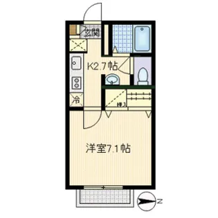 ディアス・ルナリア新川崎【2階】の間取り