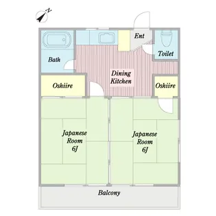 新井ハイツ【2階】の間取り