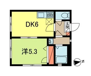 シェソワ堀ノ内【1階】の間取り