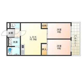 ハイグレード大淀【4階】の間取り