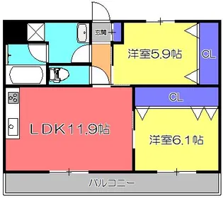 ADVANCE東陽【3階】の間取り