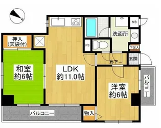 ライオンズマンション東川口第2【2階】の間取り