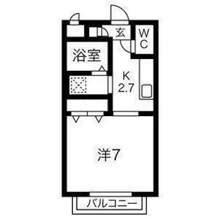 ノースエイト柏木【1階】の間取り