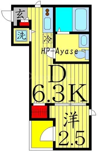 Cocoa cube【3階】の間取り