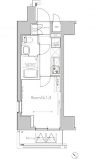 RELUXIA横濱鶴見【8階】の間取り