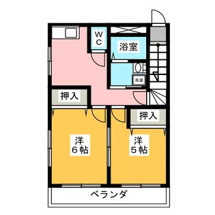 パークハイツII【2階】の間取り