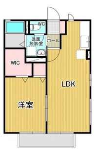 ラ・リィビェール【1階】の間取り