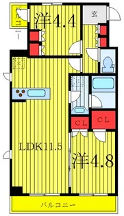 DIPS赤羽RESIDENCE【9階】の間取り