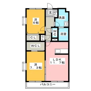 スカイヒルズ富士インター【3階】の間取り