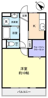K′SシャンブルVI【3階】の間取り