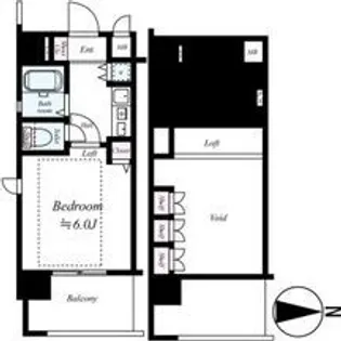 エステムコート梅田東アクアパレス【3階】の間取り