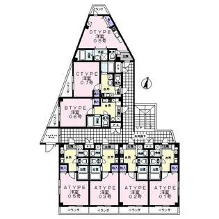Scala Tsudanuma(スカーラ津田沼)【2階】の間取り