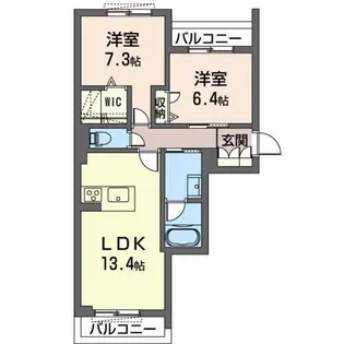 Wisteria residence【2階】の間取り