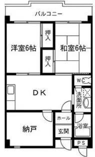 恒信ハイツ【4階】の間取り