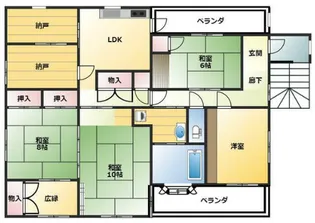 君津市久保アパート2階【2階】の間取り