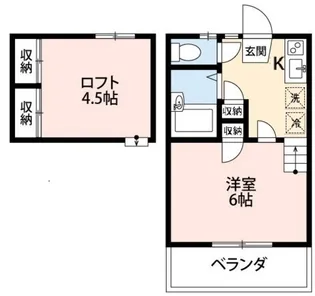 Kドルセーメゾン【2階】の間取り