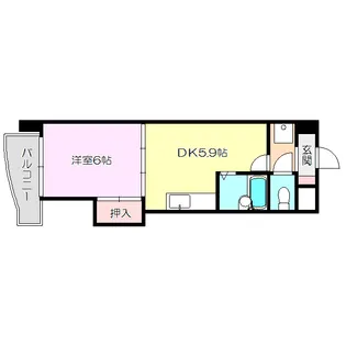 アークヒルズ上新庄【7階】の間取り