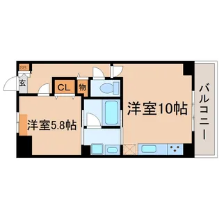 アウローラ武庫之荘【2階】の間取り