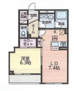 ノイ コンフォート【1階】の間取り