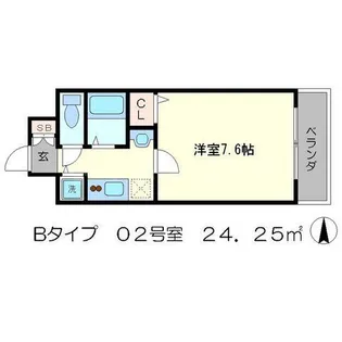 アクアプレイス京都二条城【9階】の間取り