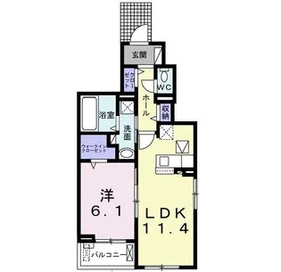 コーラル ノース【1階】の間取り