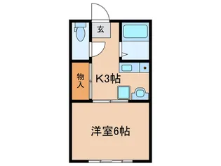 鈴木アパ-ト【2階】の間取り