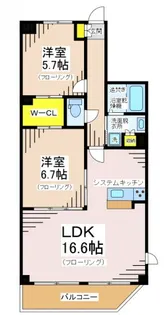 プランタニエII【5階】の間取り
