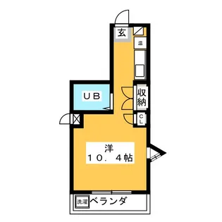シャルム大堀【4階】の間取り