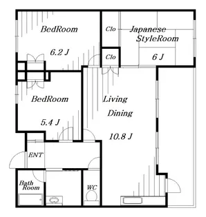 パティオス8番街【4階】の間取り