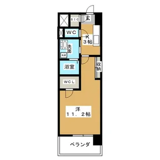 グランドソレイユ名駅【4階】の間取り