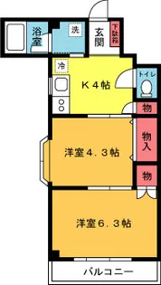ピア幸町【3階】の間取り