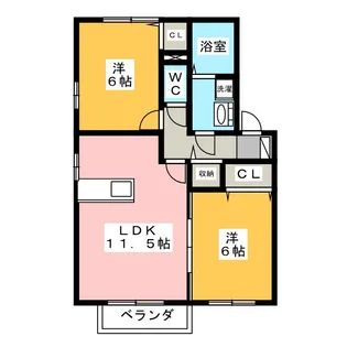 リジエール・ヴィラ【1階】の間取り