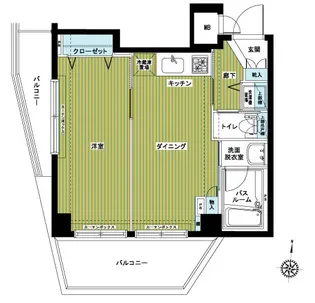 トーシンフェニックス落合駅前【9階】の間取り