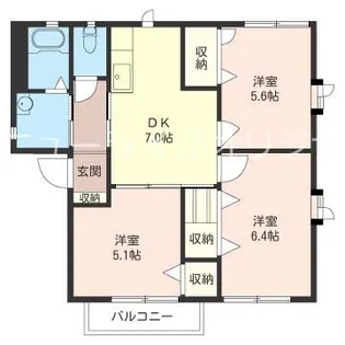 アルデーアつきみ野III【2階】の間取り